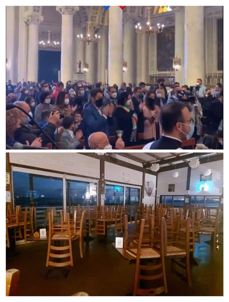 Pasqua a Comiso, assembramento in chiesa. Ma c’è anche il Sindaco
