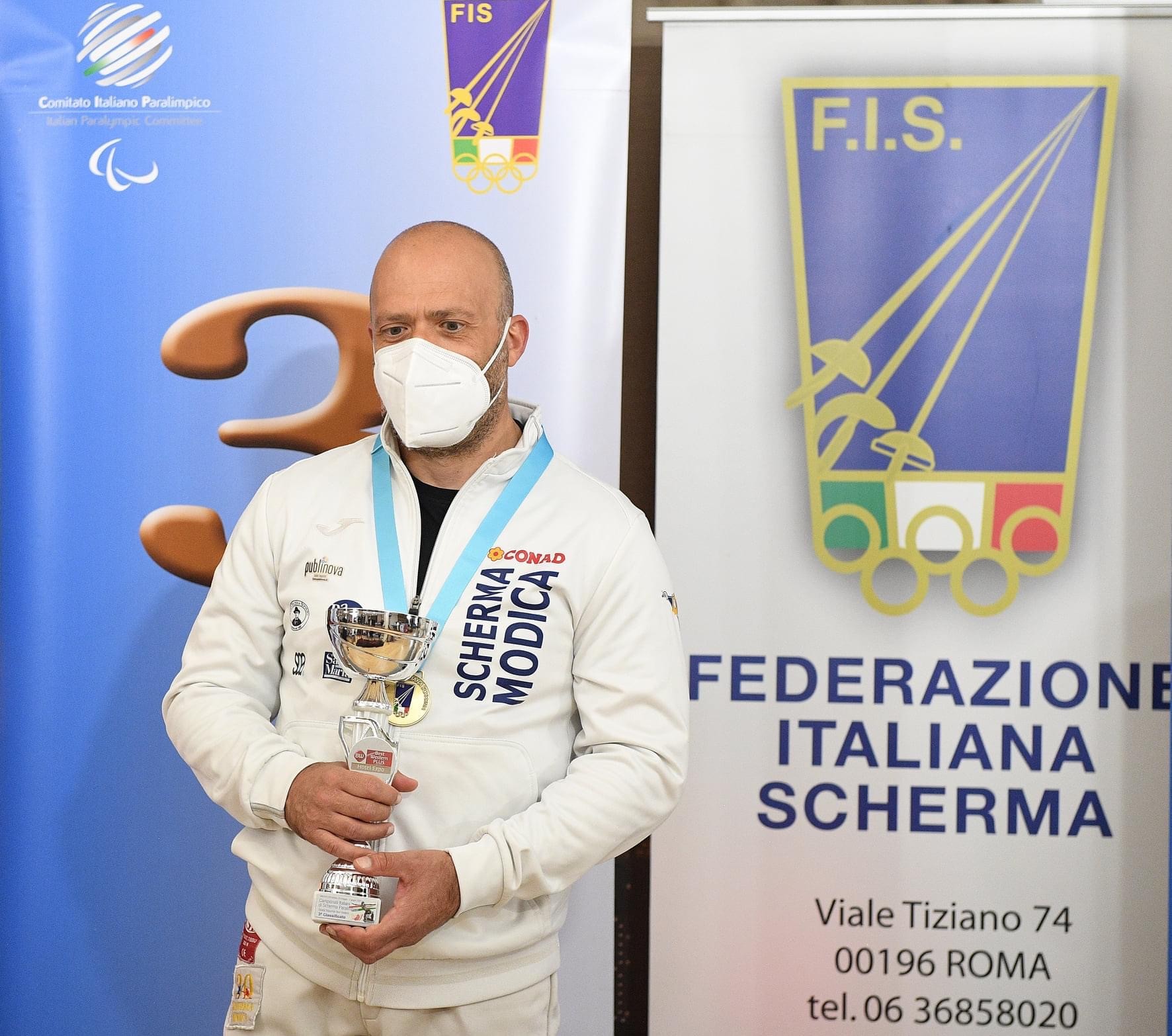 Scherma paralimpica: Antonio Carnazza medaglia di bronzo ai Campionati Italiani Assoluti