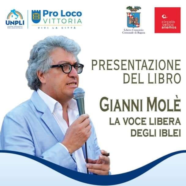 “Gianni Molè la voce libera degli iblei”, il 6 agosto a Scoglitti la presentazione del libro