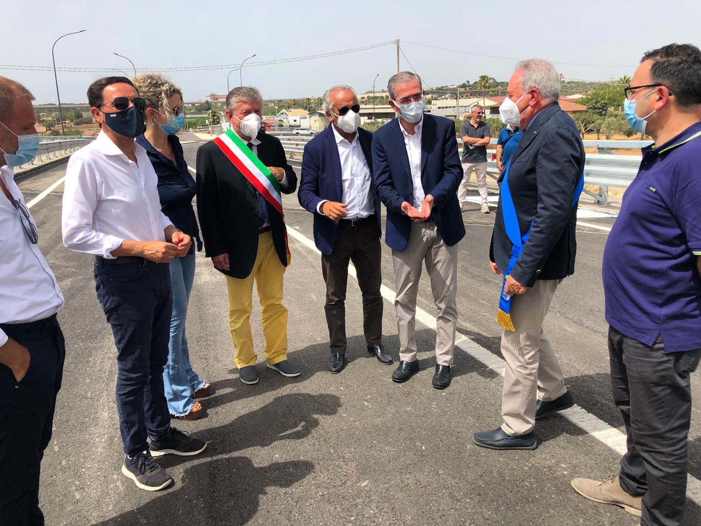 Inaugurate ieri le strade provinciali 46 e 49, Falcone: “Lavoriamo per attrezzare il territorio”