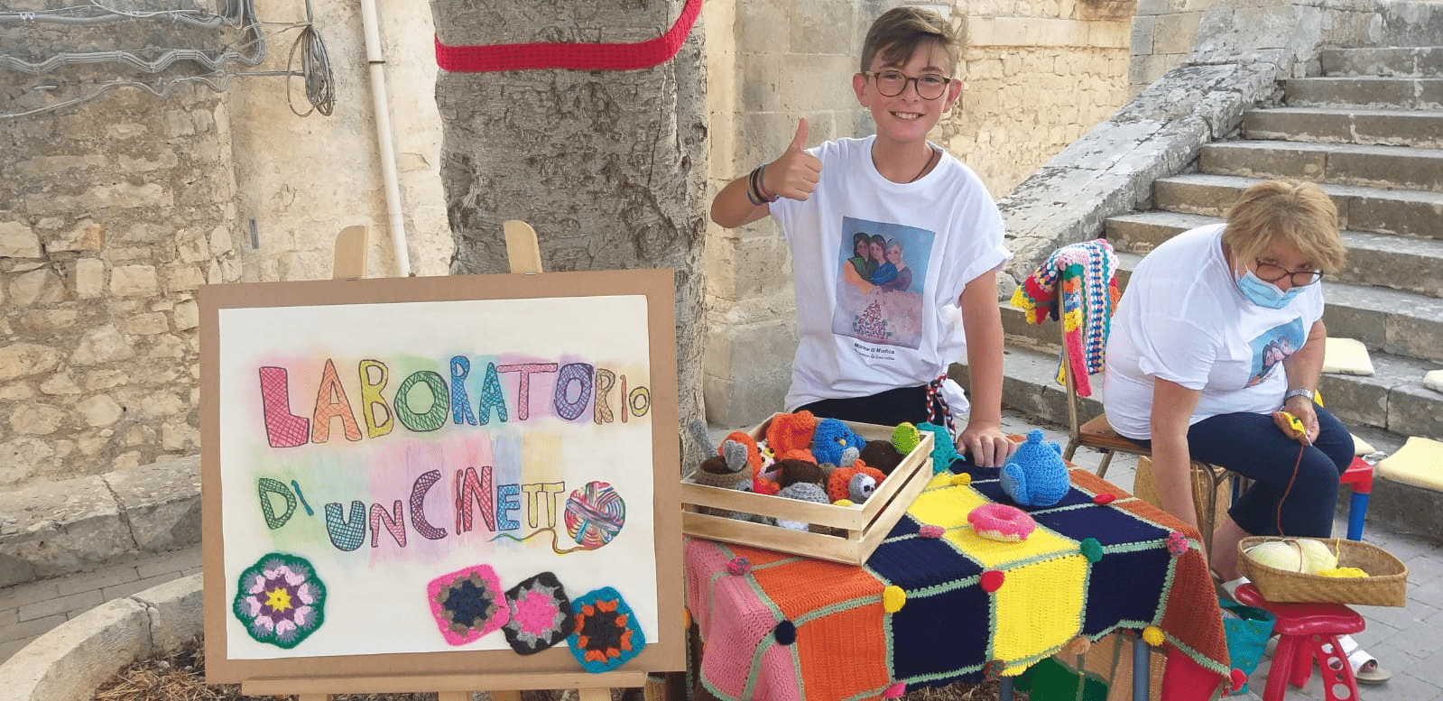 La coperta delle Mamme di Modica e “Il filo… di Simone”