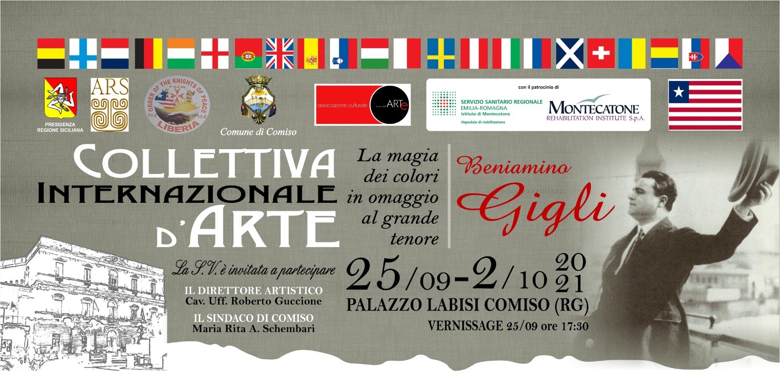 Comiso, Collettiva Internazionale d’Arte “Beniamino Gigli”curata da Roberto Guccione