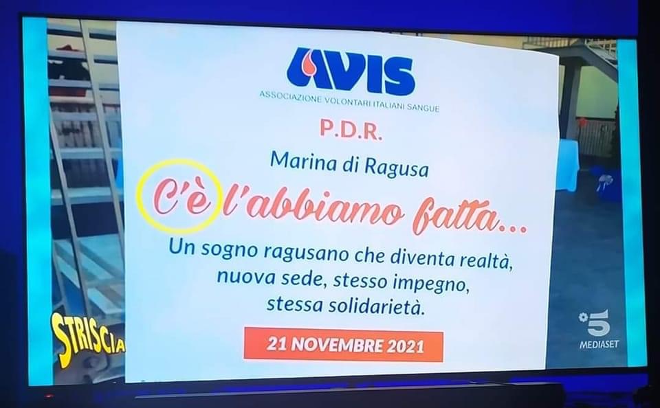 Avis: donate a Marina di Ragusa, ma non fatevi il sangue amaro con la grammatica