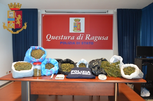 La Polizia sequestra a Scicli droga per 150 mila euro, due le persone arrestate