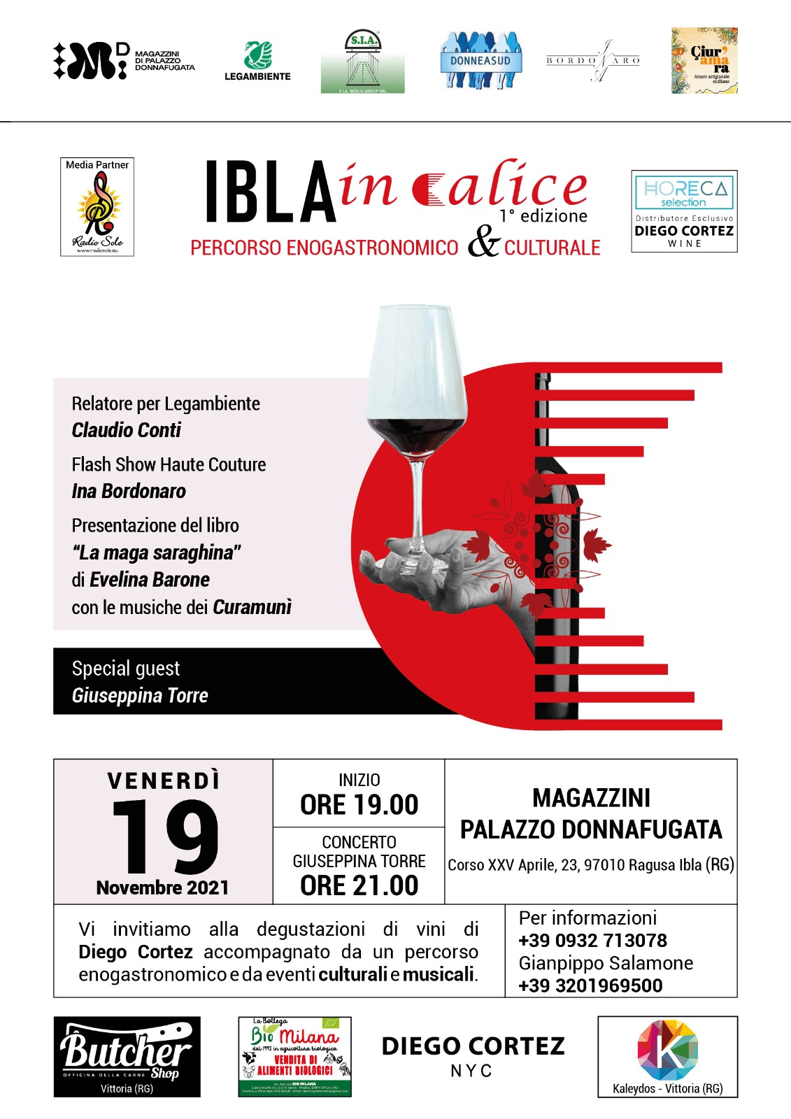“Ibla in Calice” l’evento che il 19 Novembre unirà l’enogastromico e il culturale