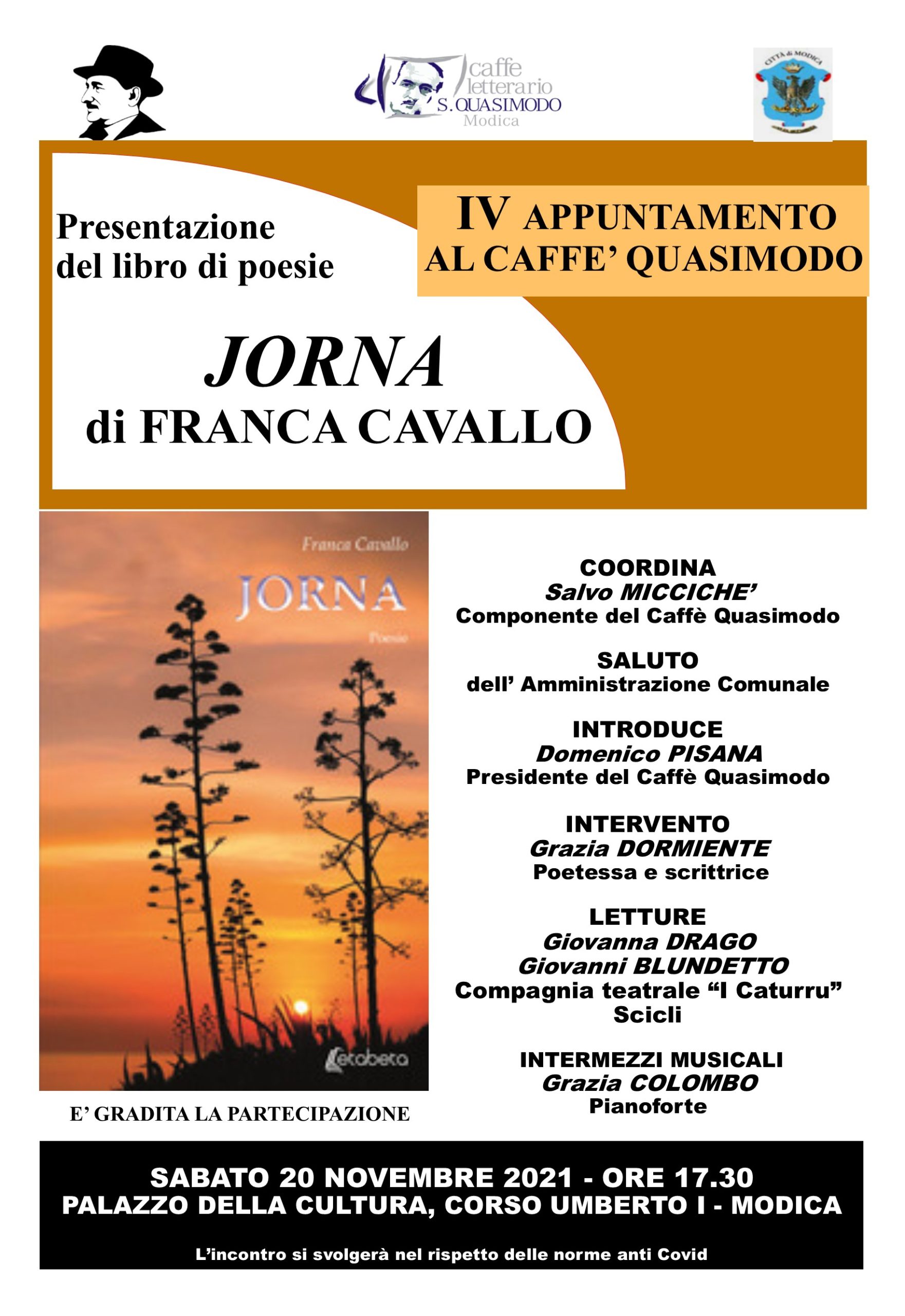 Modica. Al Caffè Quasimodo, “Jorna”, la poesia dialettale di Franca Cavallo