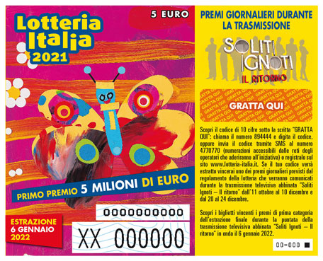Lotteria Italia: volano le vendite in Sicilia per il 2021 previsti 360mila biglietti (+45%)