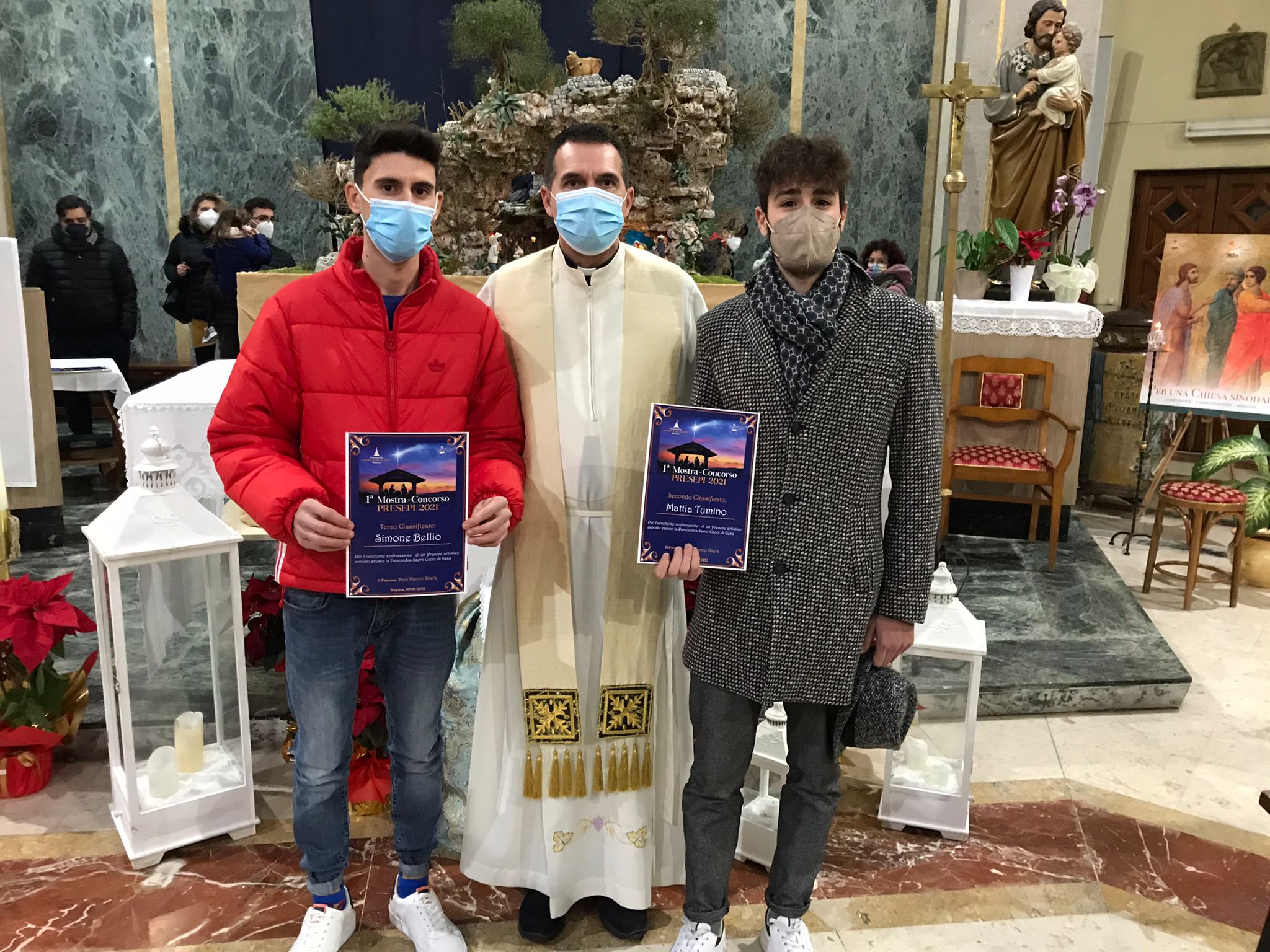 Ragusa, Mostra-concorso presepi 2021 : consegnati ieri sera i premi ai partecipanti