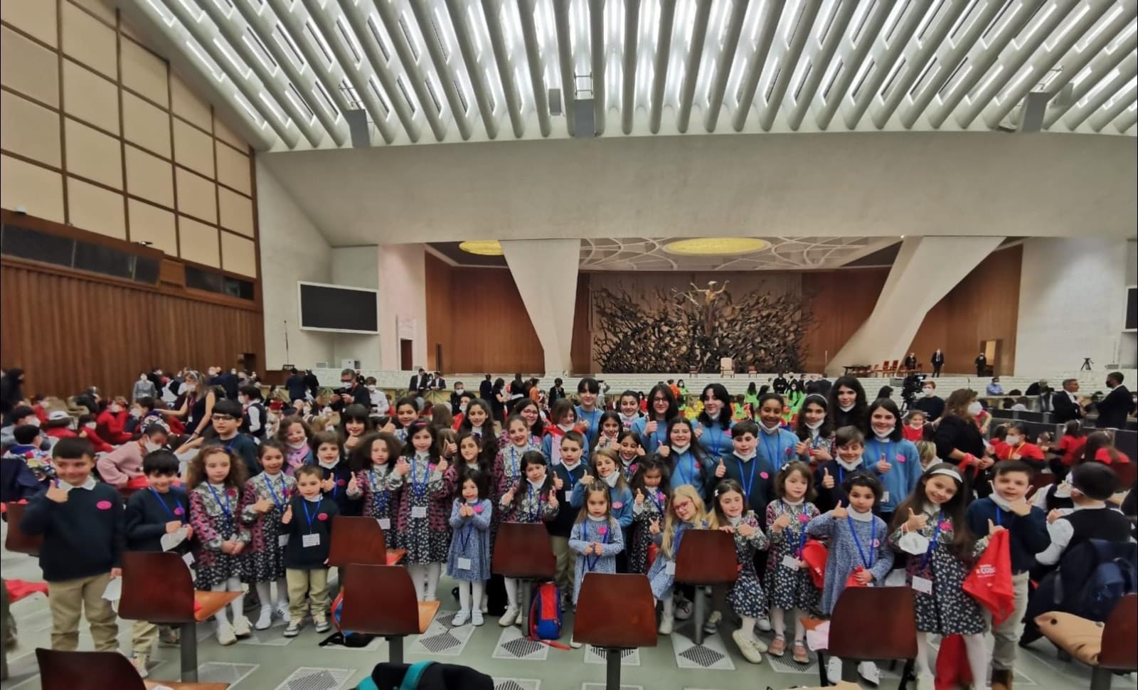 Il Coro Mariele Ventre di Ragusa ha cantato davanti al Papa (Video)