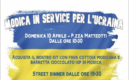 “Modica in service”: domani in piazza Matteotti raccolta fondi per l’Ucraina 