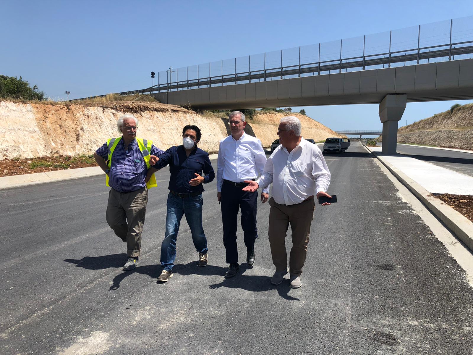 Siracusa-Gela, l’assessore Falcone visita il cantiere del lotto Ispica-Modica: “Tutto regolare”
