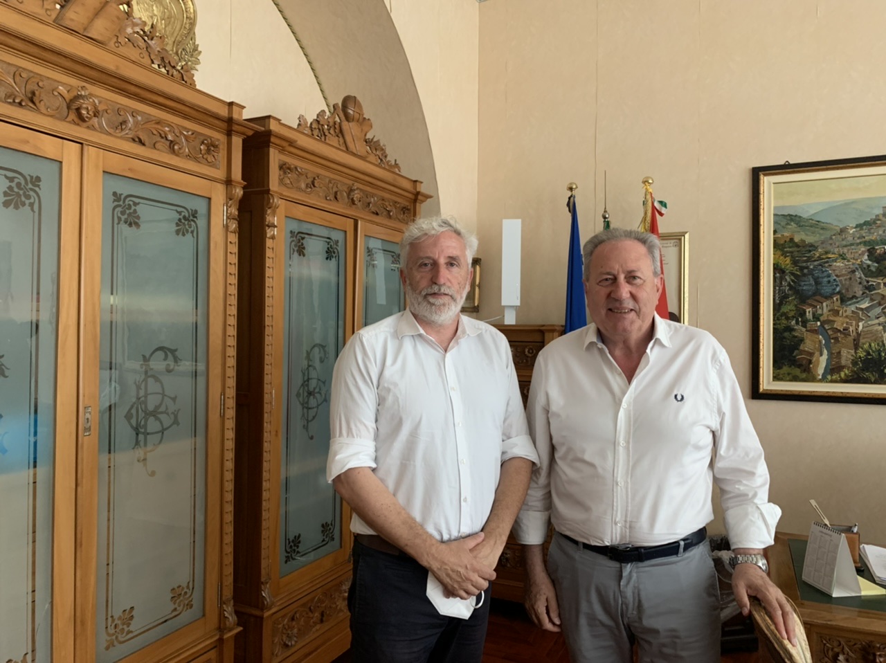 Ragusa: il neo sindaco Cutello ricevuto dal Commissario del Libero Consorzio, Piazza