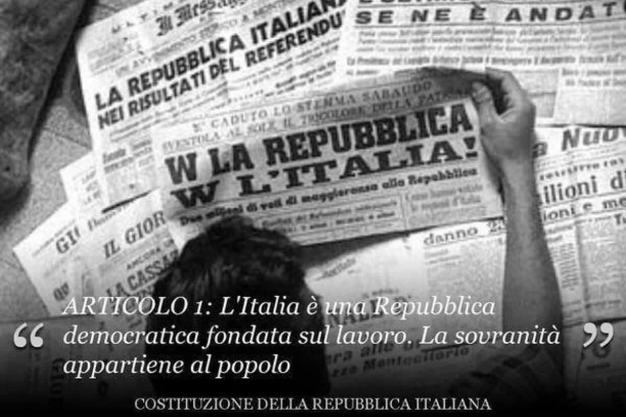 Il 2 giugno per celebrare la Repubblica fondata su un lavoro che non c’è e l’illusione di una sovranità popolare…