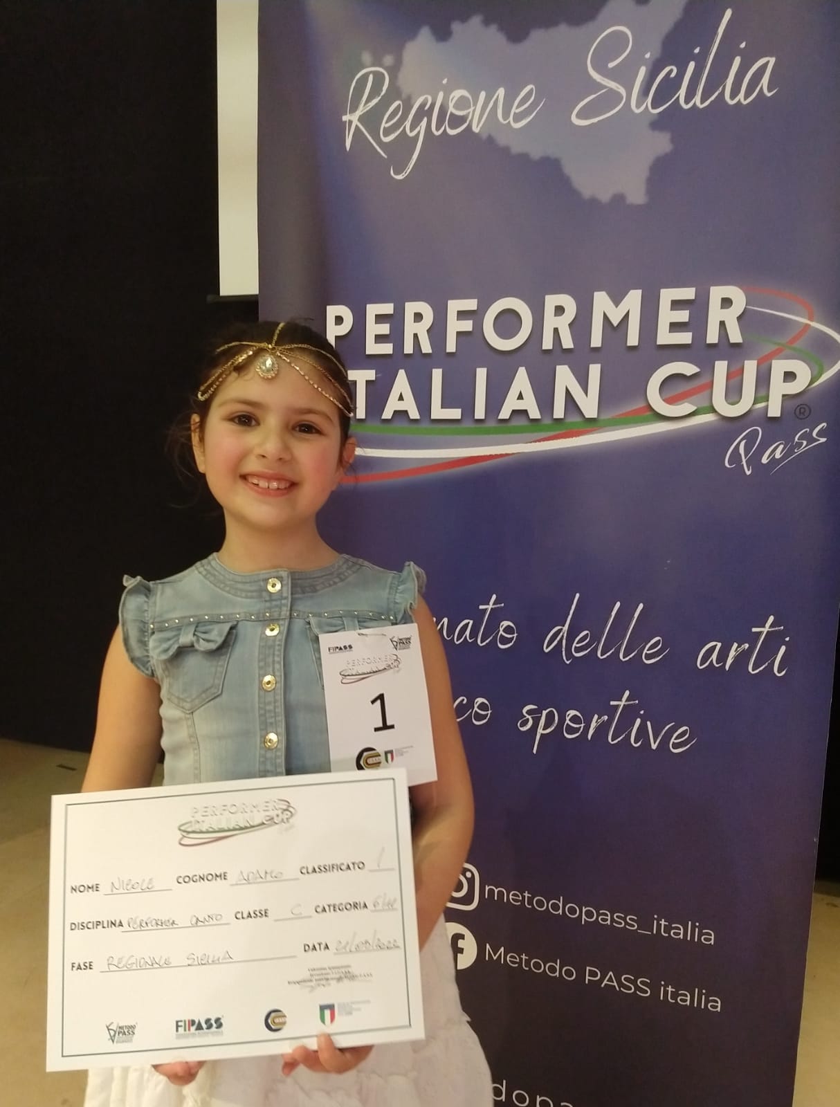 Piccole “star” crescono, la modicana Nicole Adamo rappresenterà la Sicilia al “Performer Italian Cup”