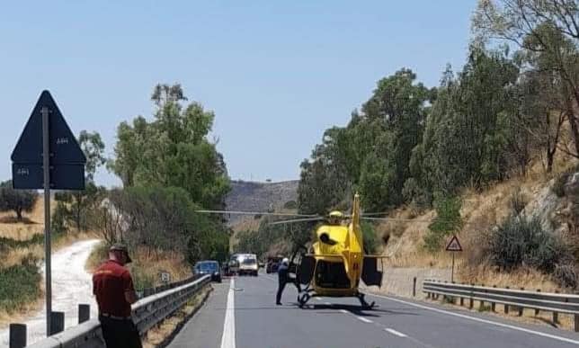 Grave incidente stradale sulla Ragusa – Catania, scontro auto – moto, centauro trasferito in elisoccorso