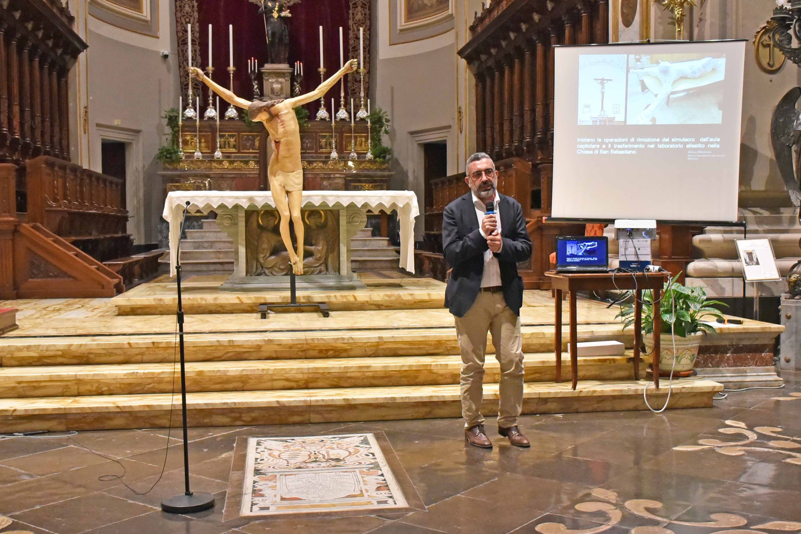 Ragusa: presentato in Cattedrale il prezioso Crocifisso restaurato
