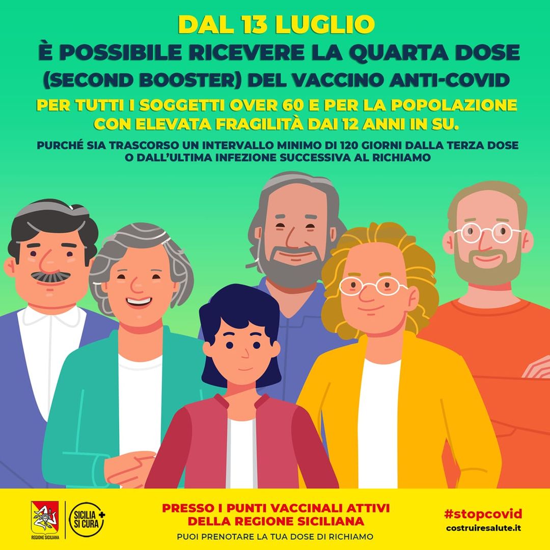 Da oggi via alla quarta dose di vaccino anti-Covid anche in Sicilia: ecco a chi spetta e dove