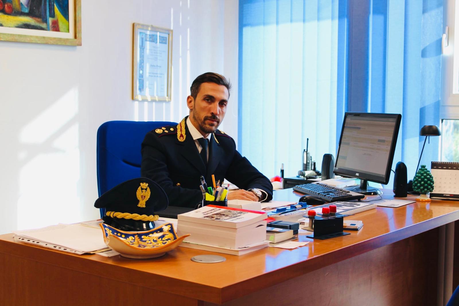 Dal 5 settembre un nuovo dirigente al Commissarato di Vittoria: Andrea Monaco