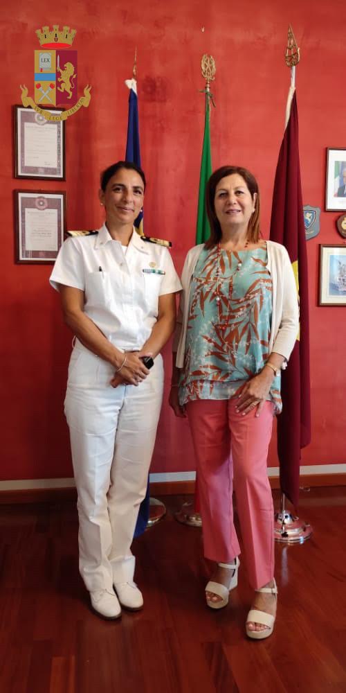 Il Questore di Ragusa incontra la nuova Comandante della Capitaneria di Porto di Pozzallo