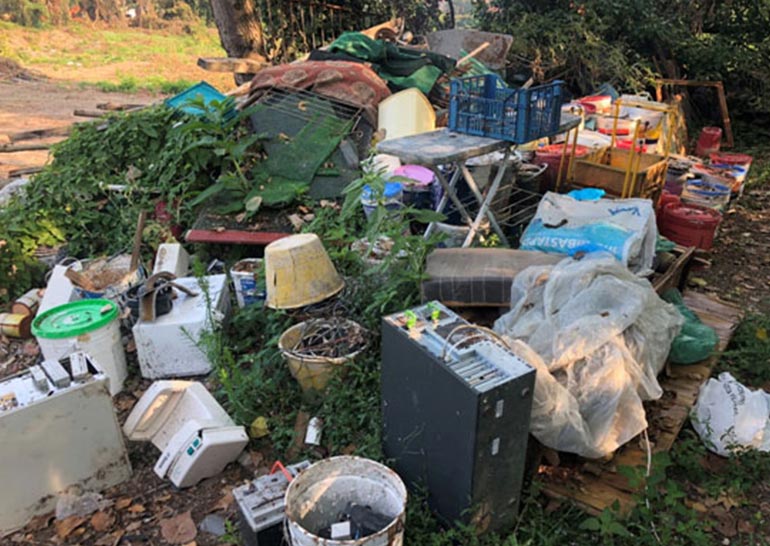 Ragusa: I vigili urbani sequestrano una discarica abusiva in contrada Palazzola