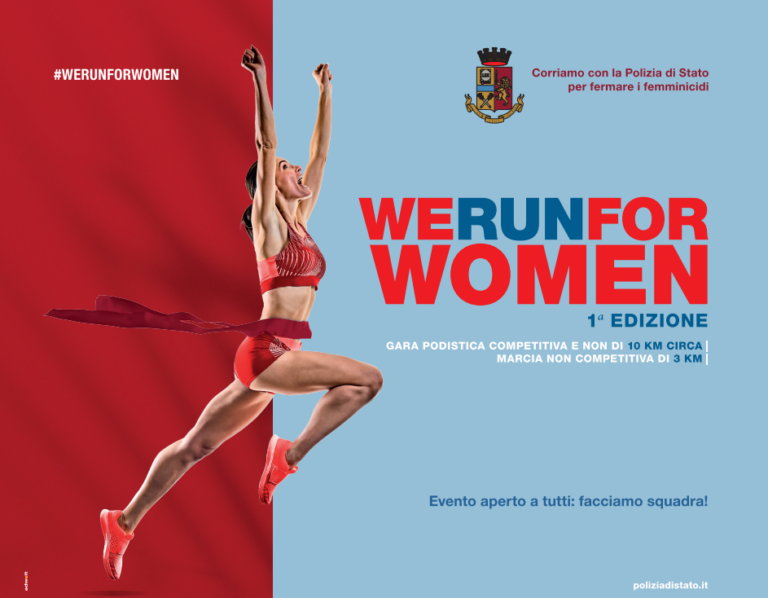 “We run for women” corriamo con la polizia di Stato per fermare i femminicidi, a Pietra Ligure la 1^ edizione
