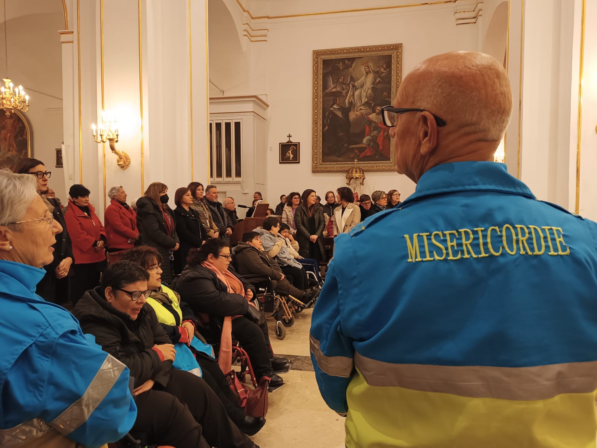Precetto di Natale organizzato dalla Misericordia di Modica, presenti gli anziani della città