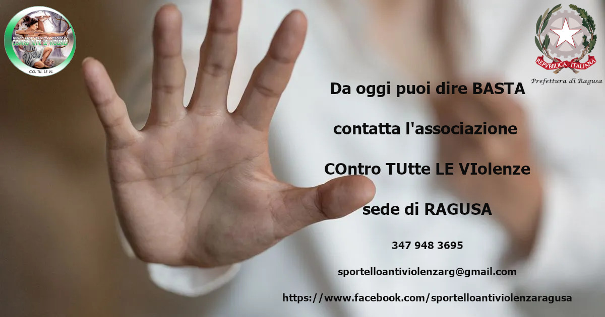 Ragusa: la Prefettura attiva un nuovo sportello di ascolto per la violenza sulle donne presso il Centro Polifunzionale