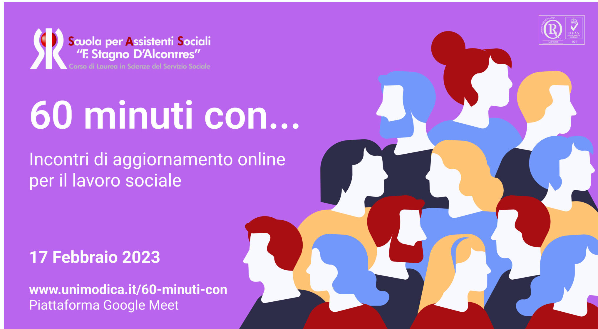 Modica: torna l’appuntamento “60 minuti con…” alla Scuola per Assistenti Sociali D’Alcontres