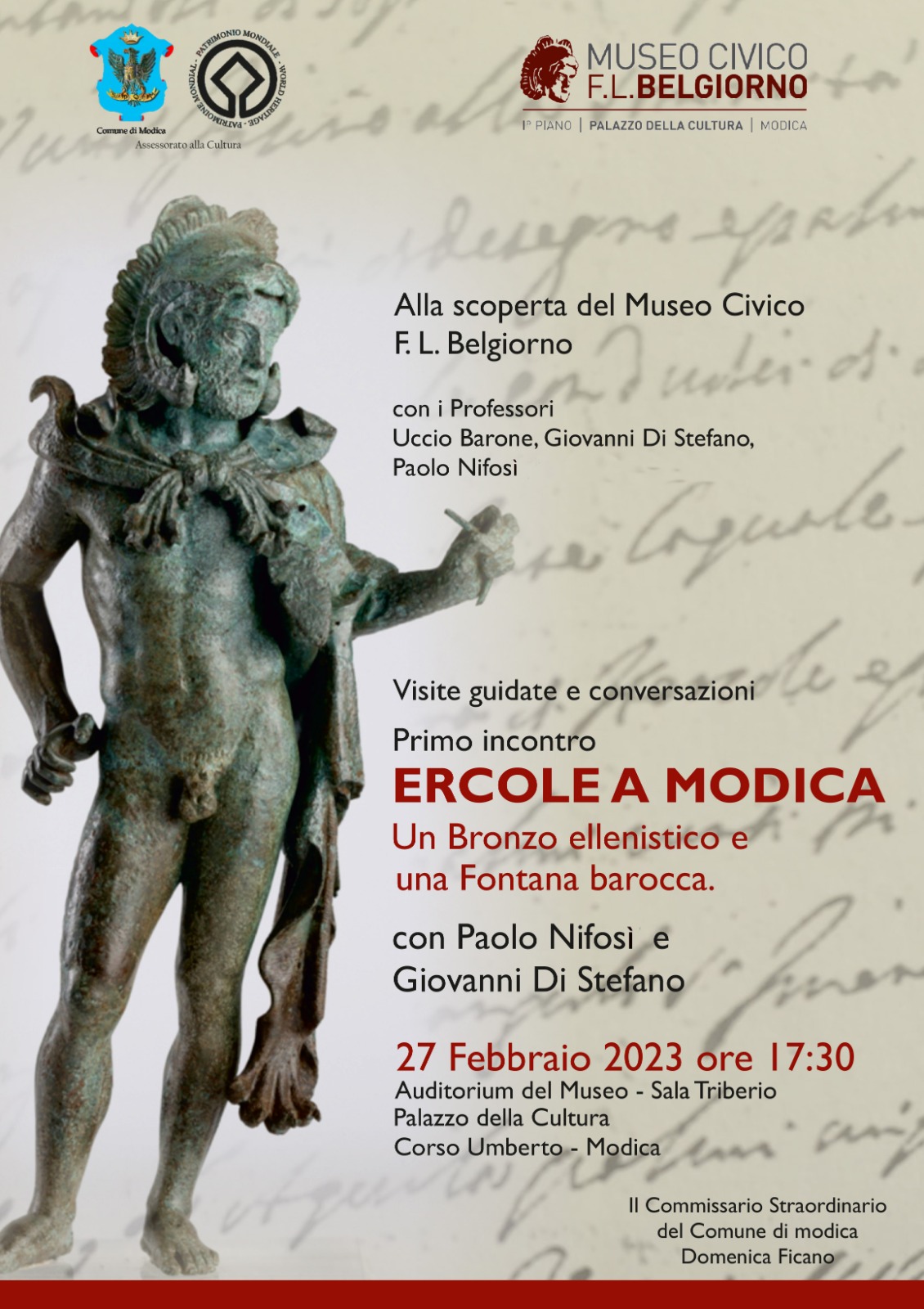 Modica, tre importanti appuntamenti per far conoscere le collezioni del Museo F.L.Belgiorno