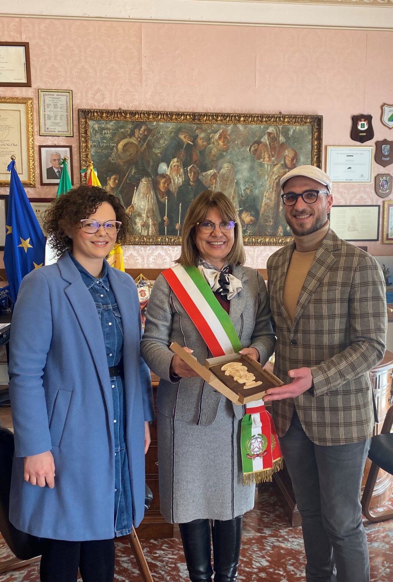 Modica: Claudio Fidone premiato dal Commissario per i successi ottenuti con la nazionale macellai