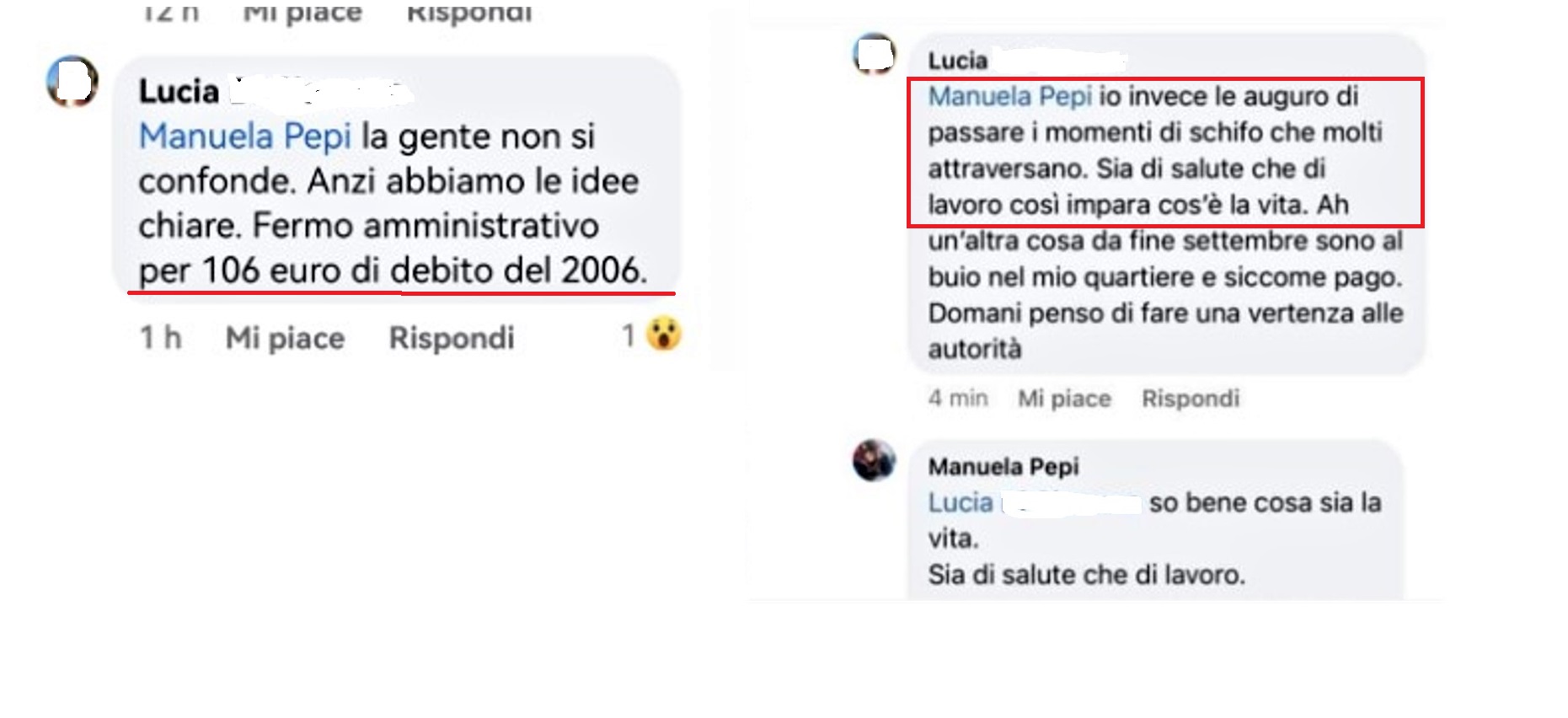 Maledizioni via social all’assessore ai tributi del Comune di Comiso Manuela Pepi