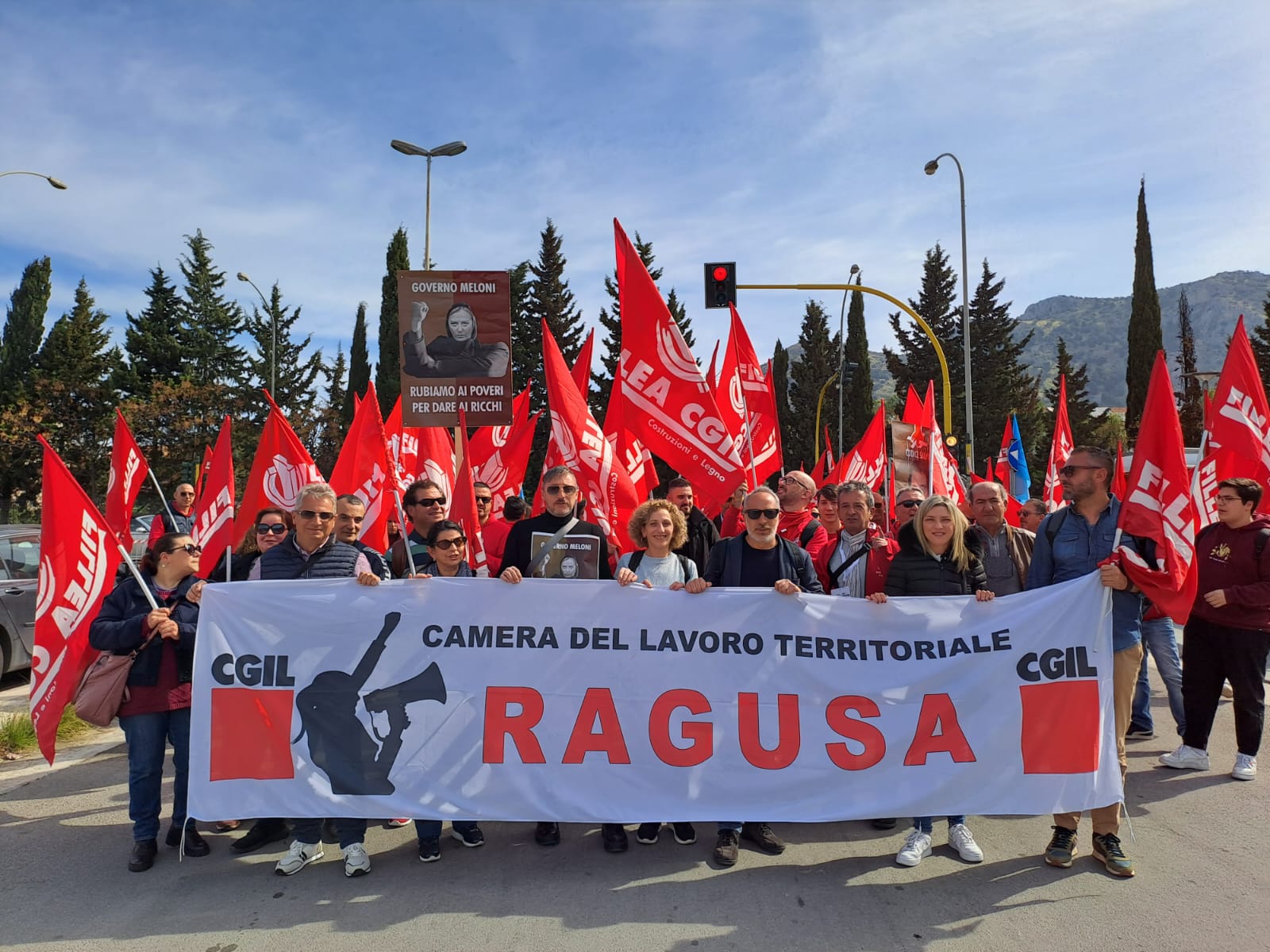 Delegazione ragusana della Cgil ha manifestato a Palermo per il Bonus Edilizio e contro il Codice degli Appalti