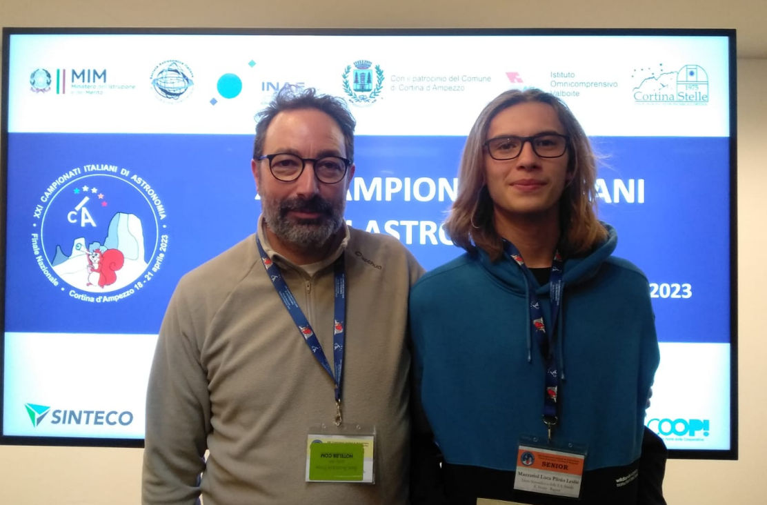 Luca, del Liceo Scientifico “Fermi” di Ragusa, ottavo ai Campionati Italiani di Astronomia