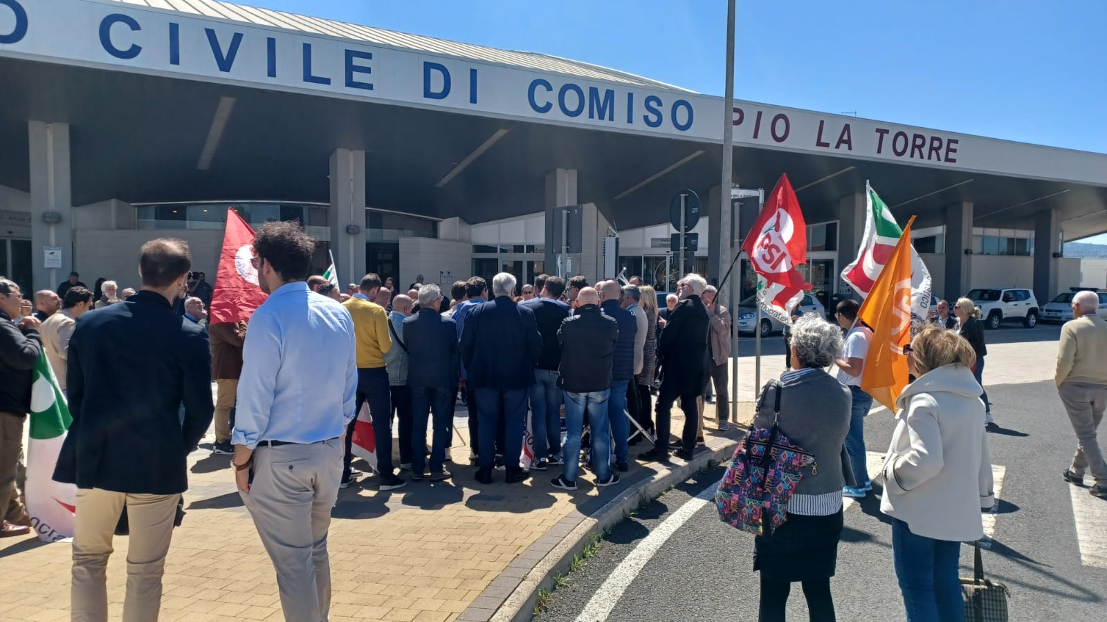 Sit-in di protesta stamattina al “Pio La Torre” di Comiso: è solo l’inizio della rivendicazione