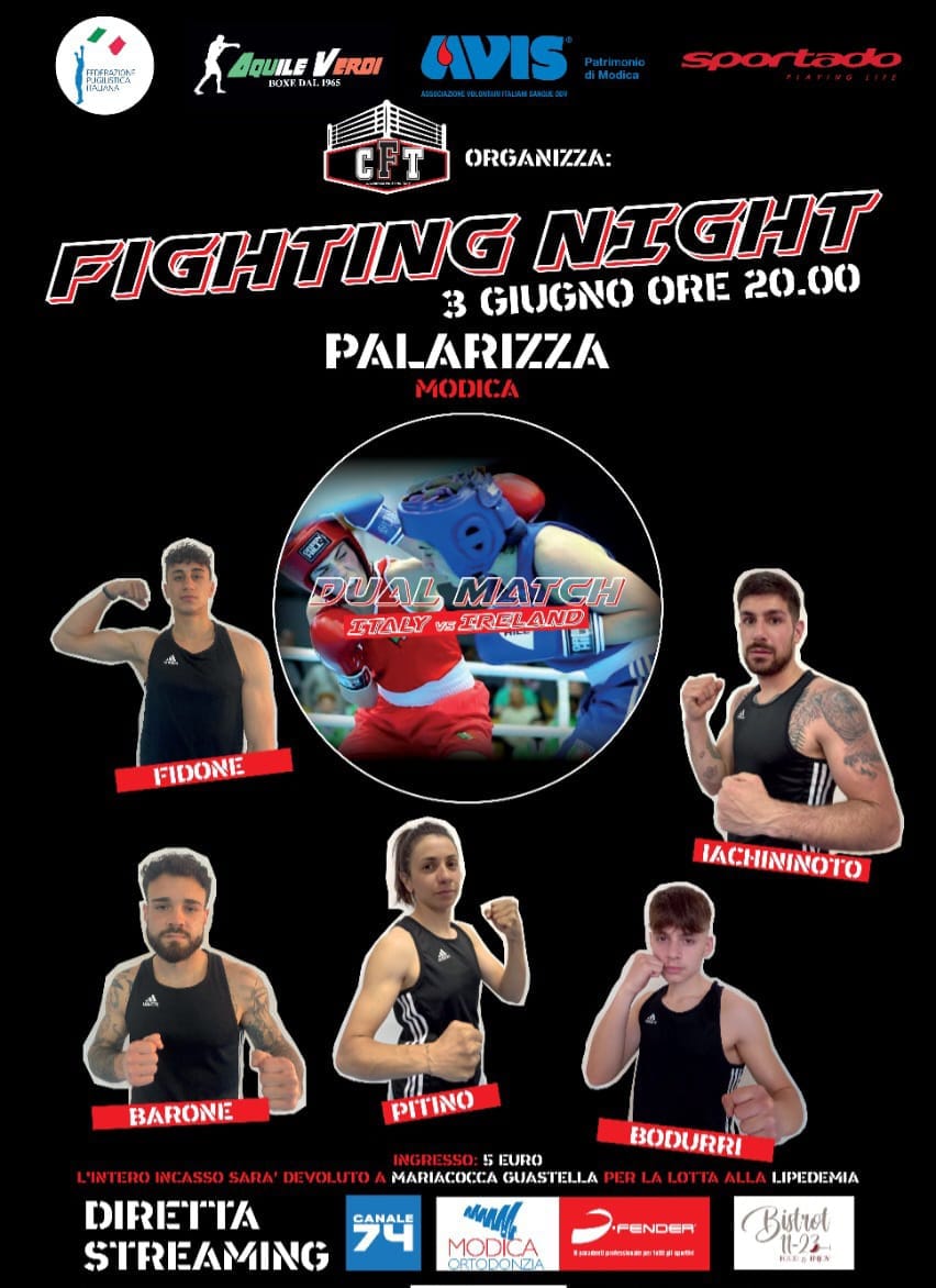 Al “PalaRizza” arriva il “Fighting Night, una notte di pugilato olimpico per aiutare a guarire Cocca