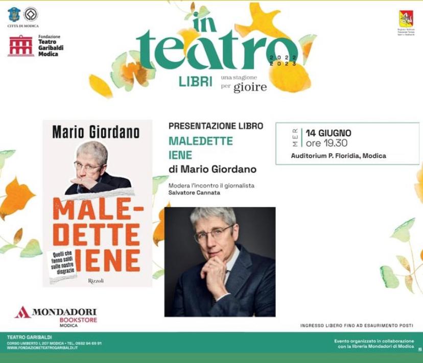 Mario Giordano a Modica presenta il suo ultimo libro: Maledette Iene