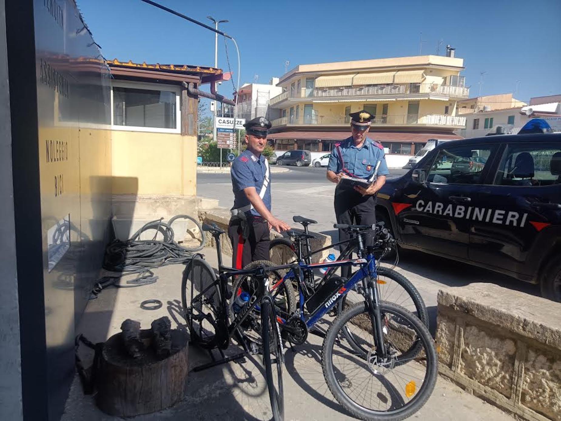 Sei giovani ladri di biciclette (per un valore di 10.000 euro) arrestati a S. Croce Camerina