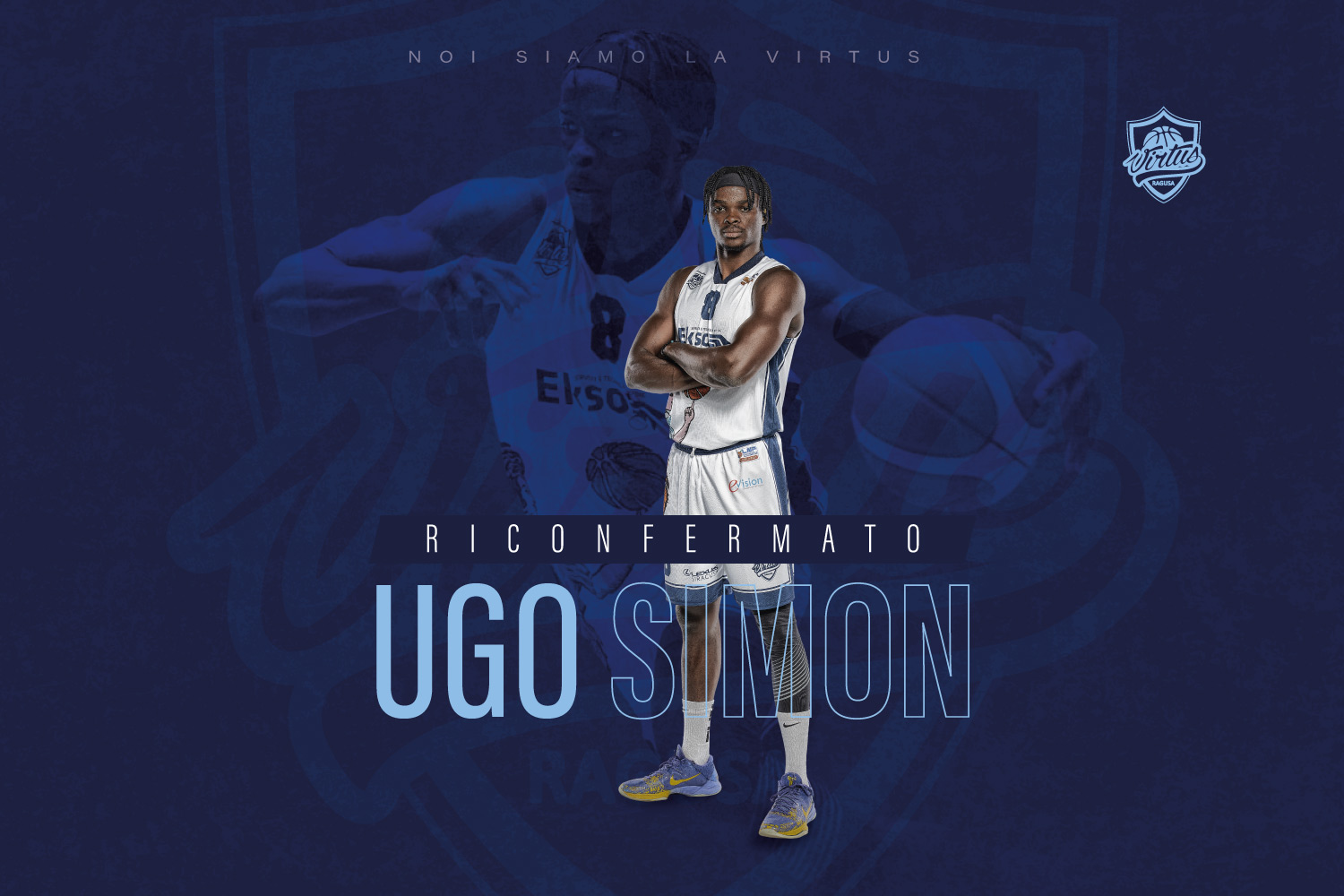 Basket: la Virtus Ragusa riconferma Ugo Simon, il nigeriano è alla sua quarta stagione con la maglia ragusana