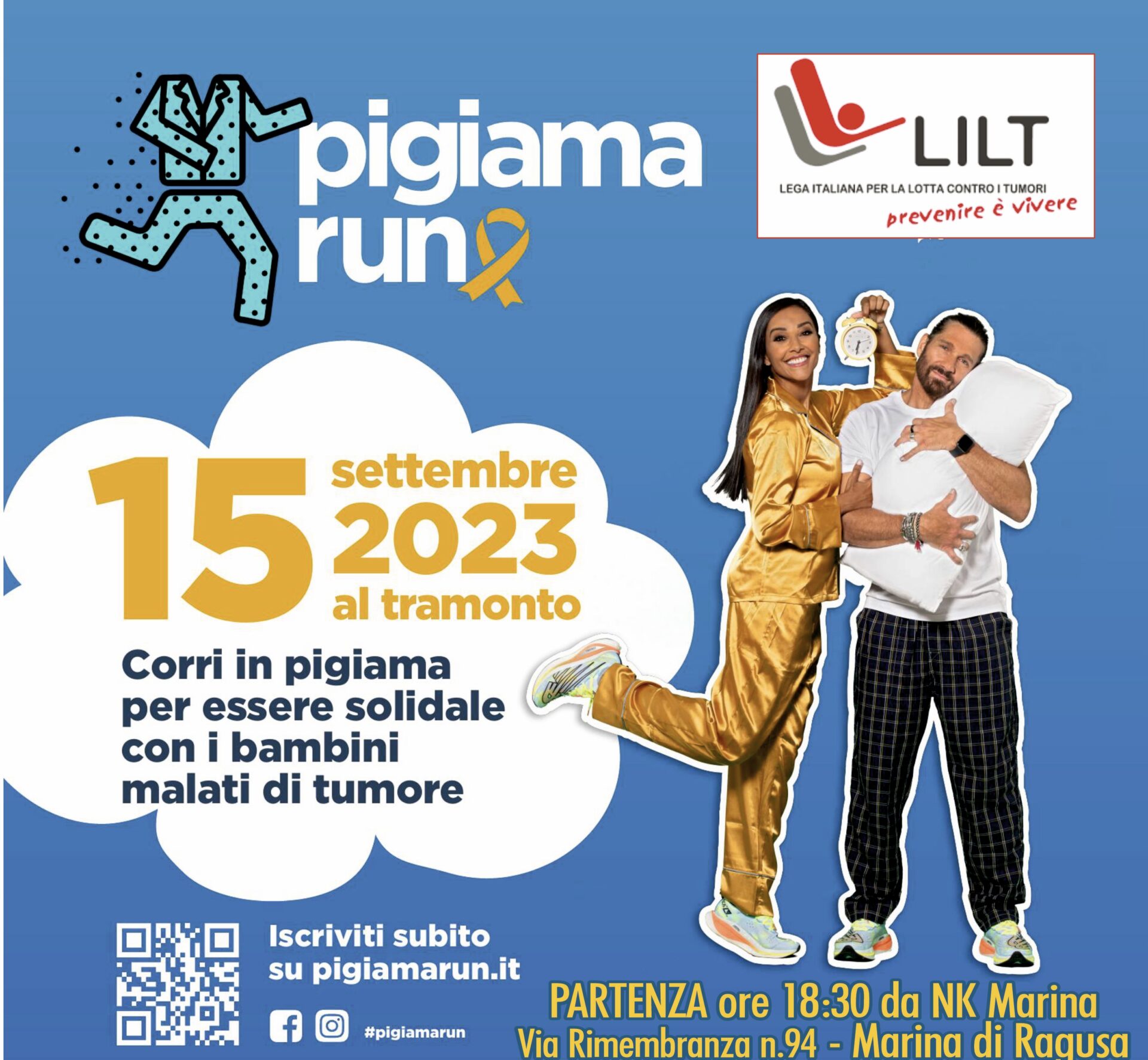 Ragusa: torna ‘Pigiama Run’ la campagna LILT per i bambini malati di tumore