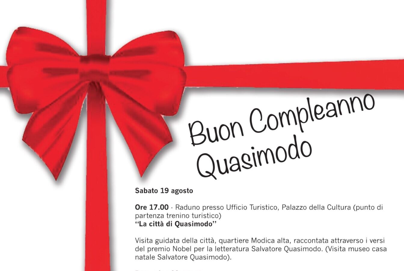 Buon compleanno Quasimodo: Modica dedica una due giorni al Nobel per la Letteratura