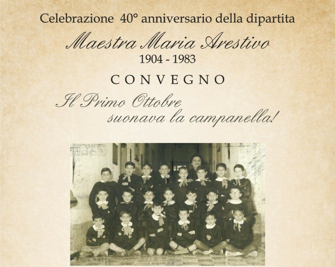 A distanza di 61 anni, gli alunni ricordano la loro maestra Maria Arestivo, scomparsa 40 anni fa