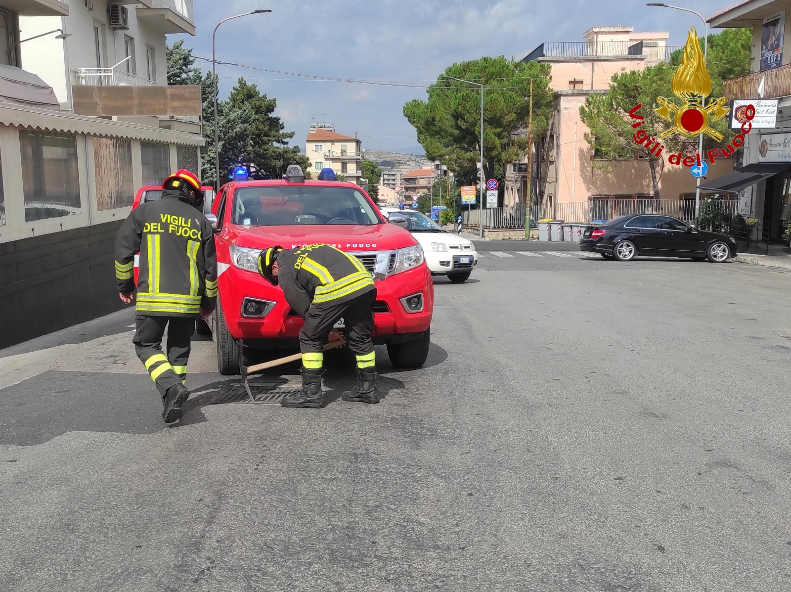 Ragusa: intervento dei VVFF per forte odore di gas in Via Achille Grandi