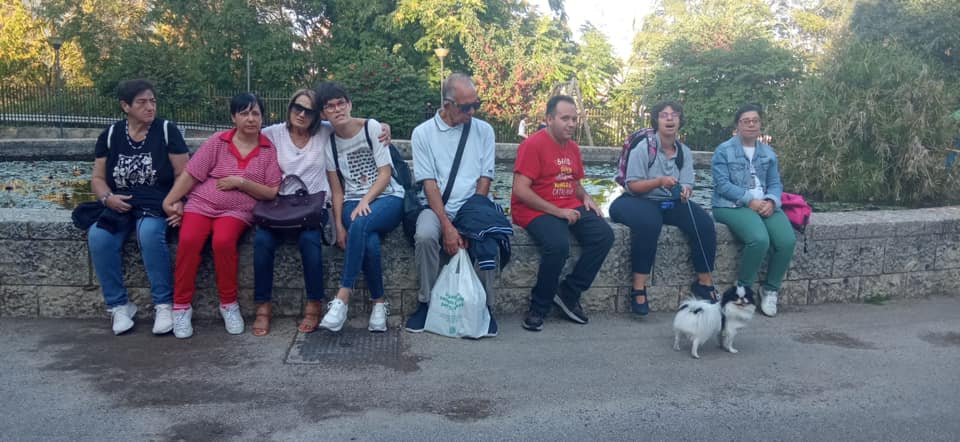 I ragazzi dell’Anffas onlus Ragusa in visita alla villa di via Archimede dedicata al piccolo Aylan