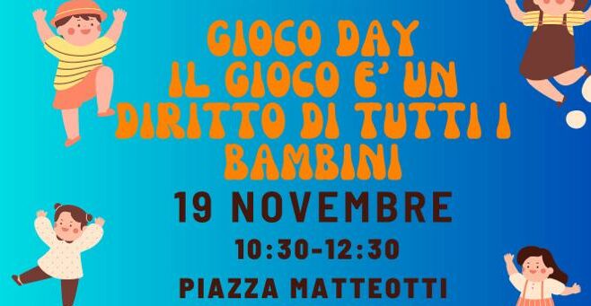 Modica, “Gioco Day”: incontro e confronto tra bambini e genitori. Il 19 in piazza Matteotti con l’associazione BFS