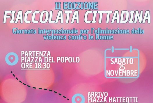Ragusa si prepara alla fiaccolata contro la violenza sulle donne in programma il 25 novembre