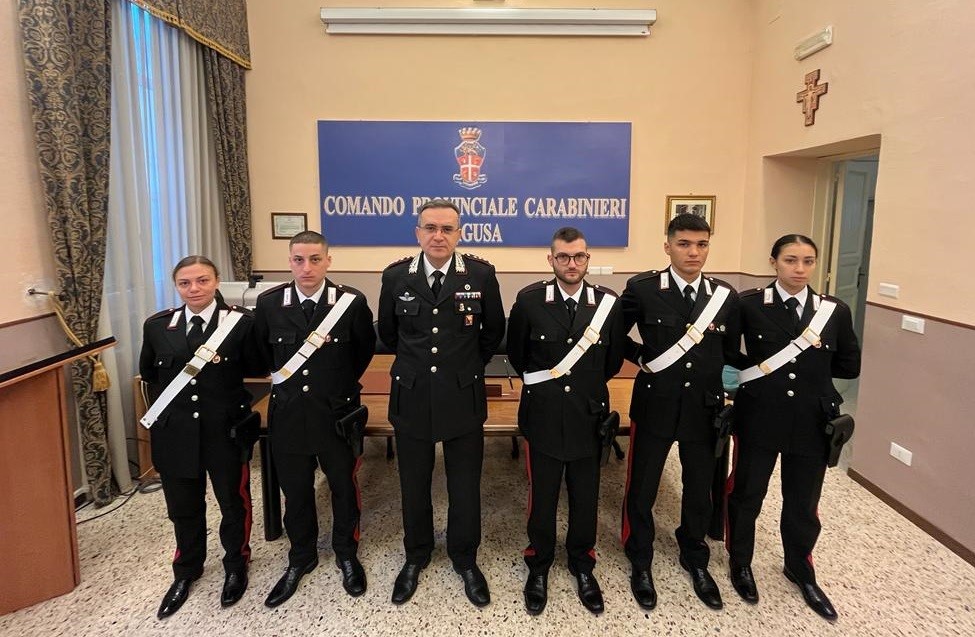 Arrivano i rinforzi: 5 nuovi carabinieri a S. Croce, Pozzallo, Scoglitti, Marina di Ragusa e Vittoria