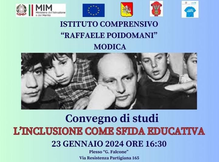 Modica alla Raffaele Poidomani un convegno di studi sull’inclusione come sfida educativa