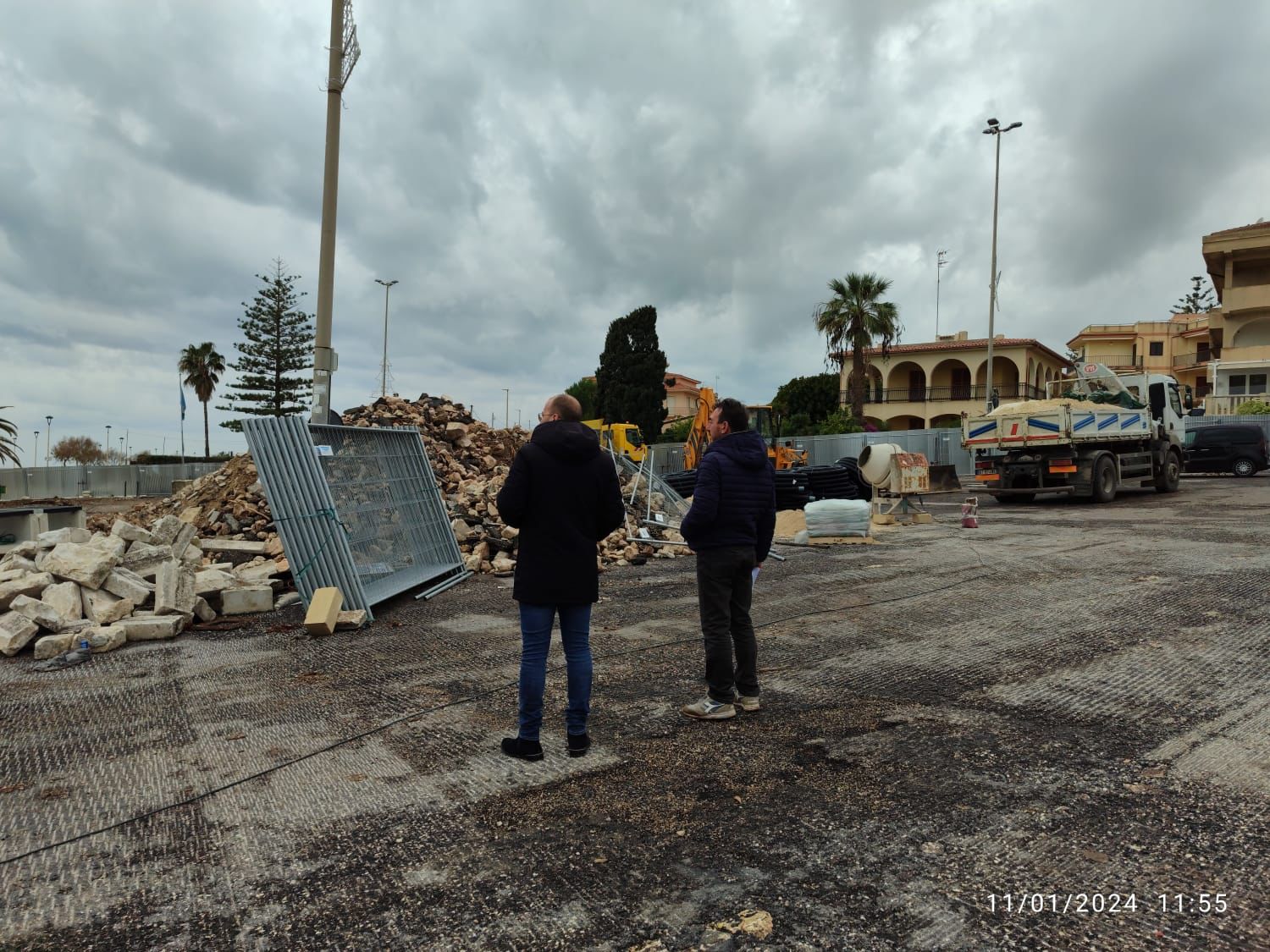 Marina di Modica i lavori in piazza Mediterraneo procedono in modo spedito, secondo il cronoprogramma