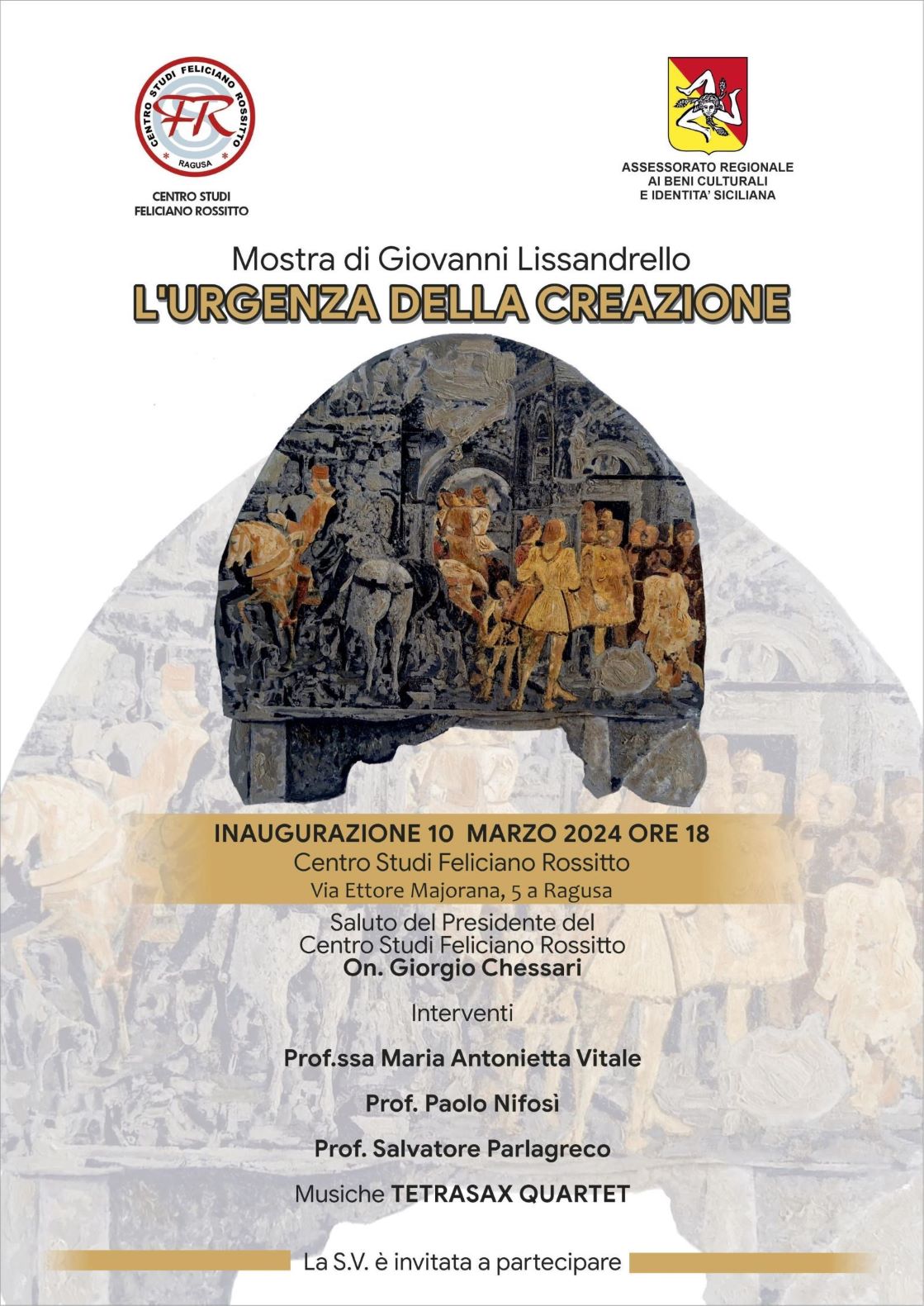 “L’urgenza della creazione” la nuova mostra di pittura di Giovanni Lissandrello a Ragusa