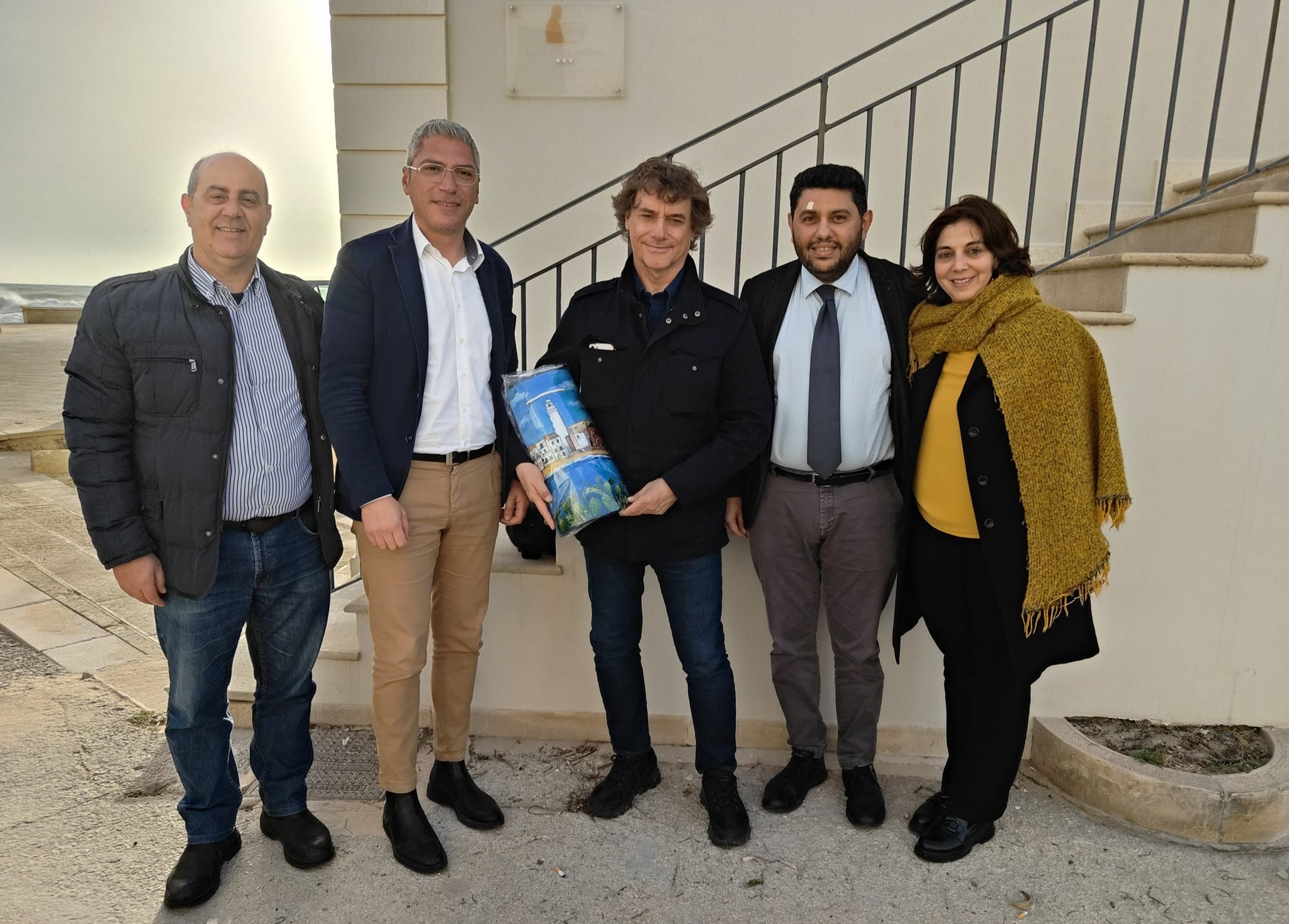Alberto Angela in visita a Punta Secca è stato ricevuto dall’amministrazione comunale